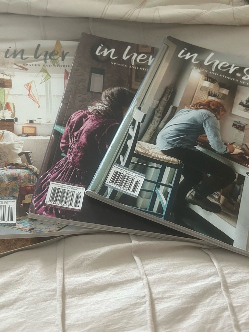 In Her Studio Coffee Table Book - Green Cover Set of 4. Year 2023